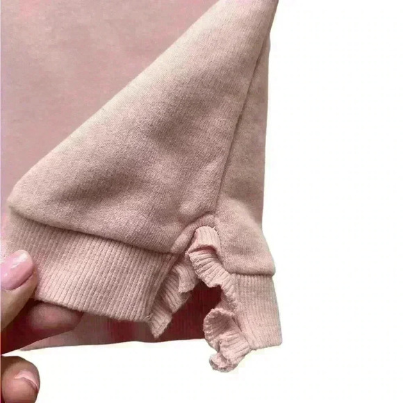 Zara Pink Ruffle Detail Sweatshirt size 18-24 months - Picture 3 of 5